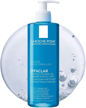 La Roche-Posay Effaclar Purifying Foaming Gel For Oily Sensitive Skin For Unisex - 13.5 Oz Ge