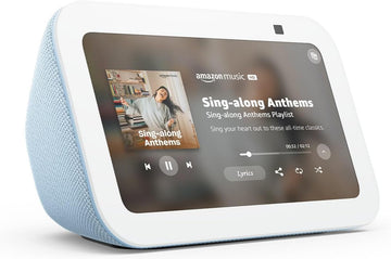 Amazon Echo Show 5 (newest model), Smart display, Designed for Alexa+, 2x the bass and clearer sound, Cloud Blue